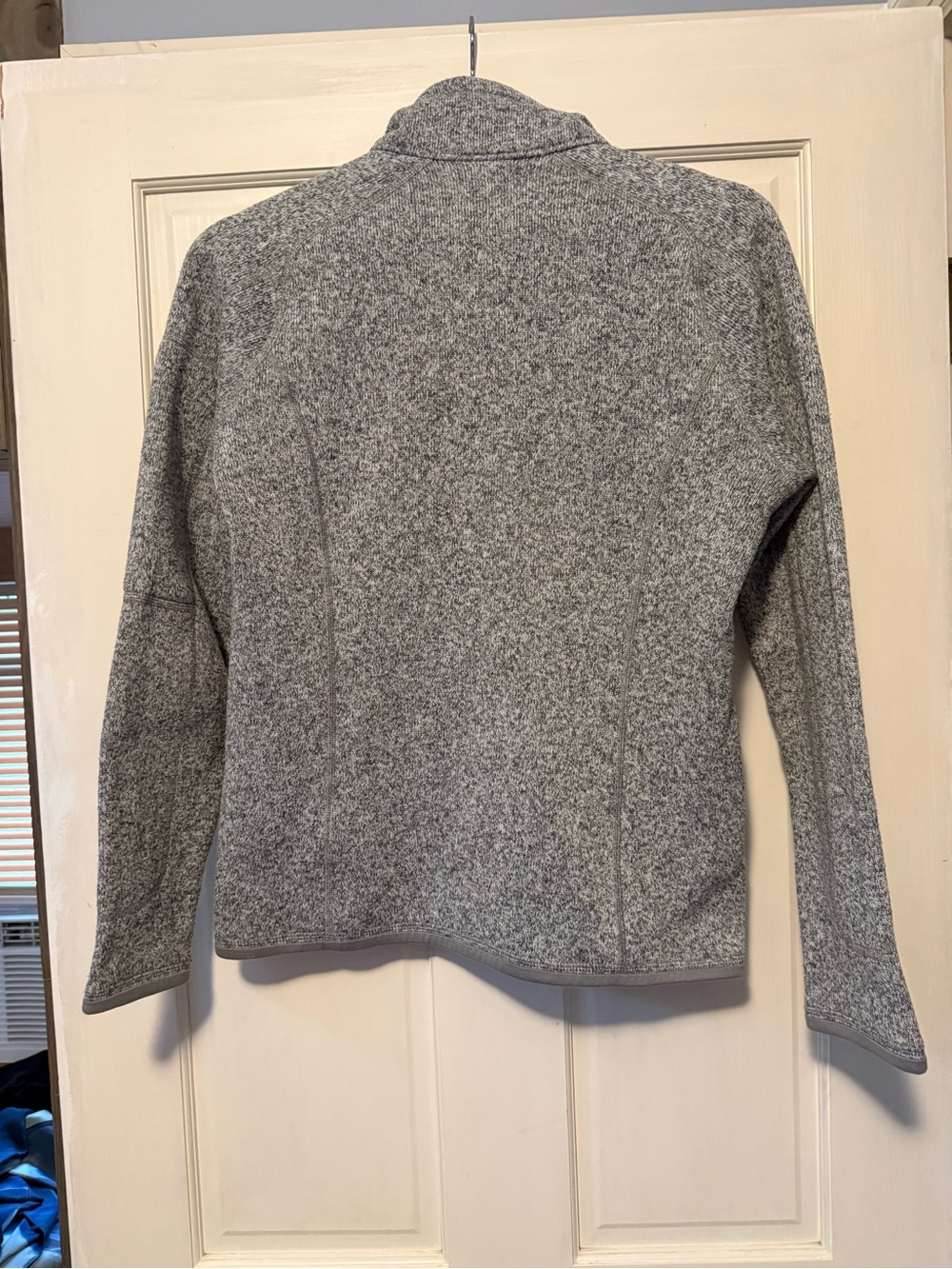 Patagonia Gray Heather Women's Quarter-Zip Fleece Pullover - Picture 3 of 3
